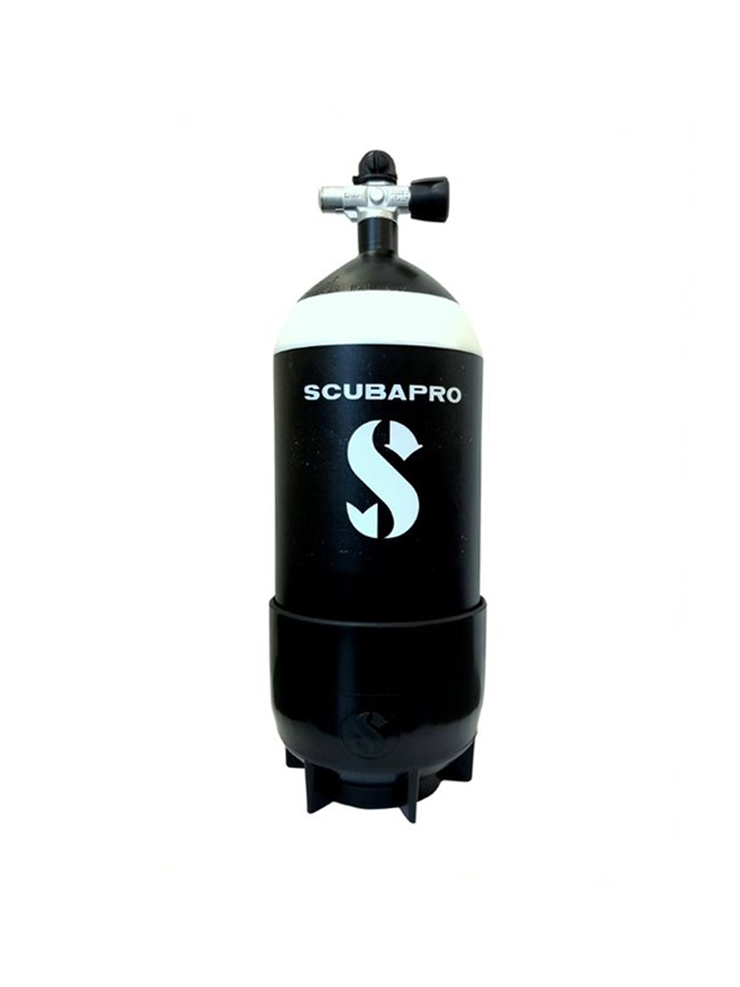 Scubapro - 12 literes palack dupla csappal, rövid